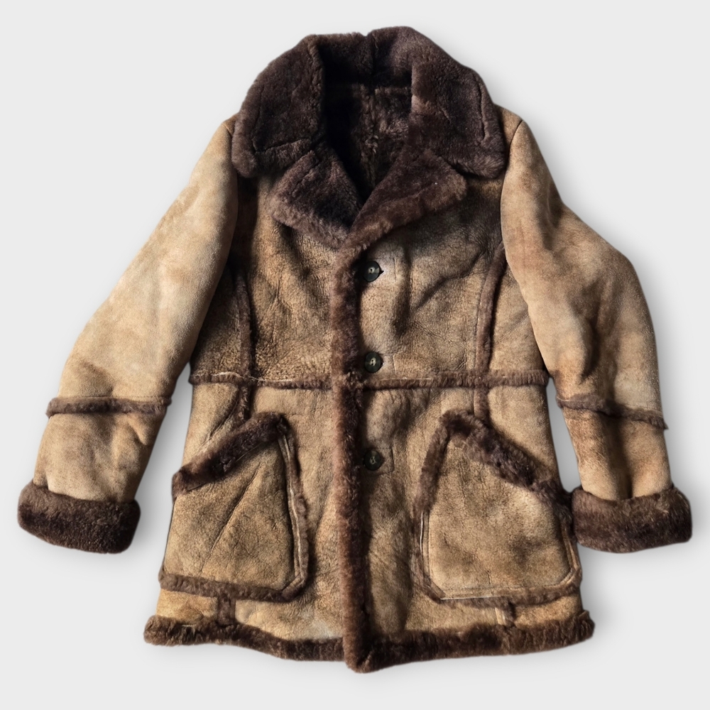 Wilson Suede & Leather Men's Brown Coat Jacket. Size: 36